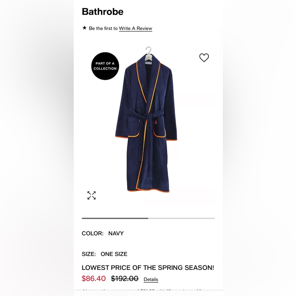 BRAND NEW - Never Worn Brooks Brothers Robe